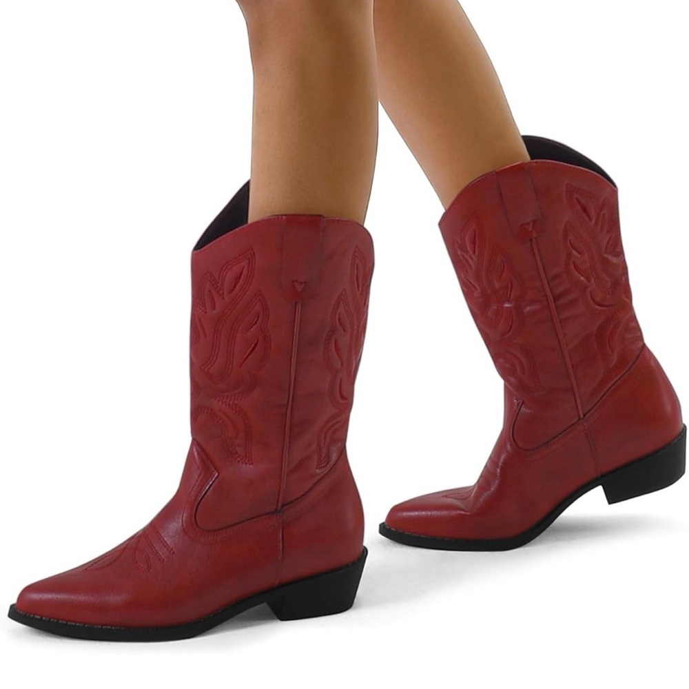 Red Western Cowboy Boots